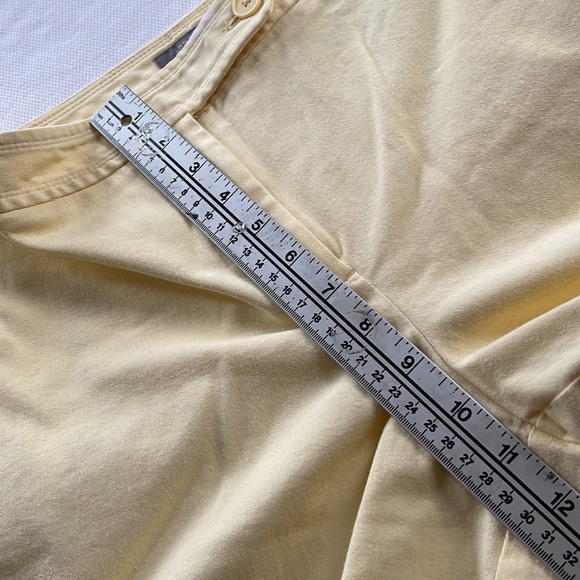 🍀3/50 ANN TAYLOR Yellow Cotton Shorts (14) - Picture 13 of 15